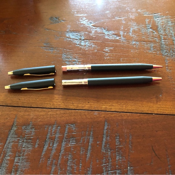 Vintage Cross Classic Black Ball Pen and Mechanical Pencil Set - Picture 9 of 9